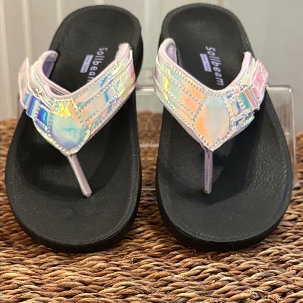 New  Sollbeam Women's Orthopedic Comfort Iridescent Sandals - Picture 2 of 7